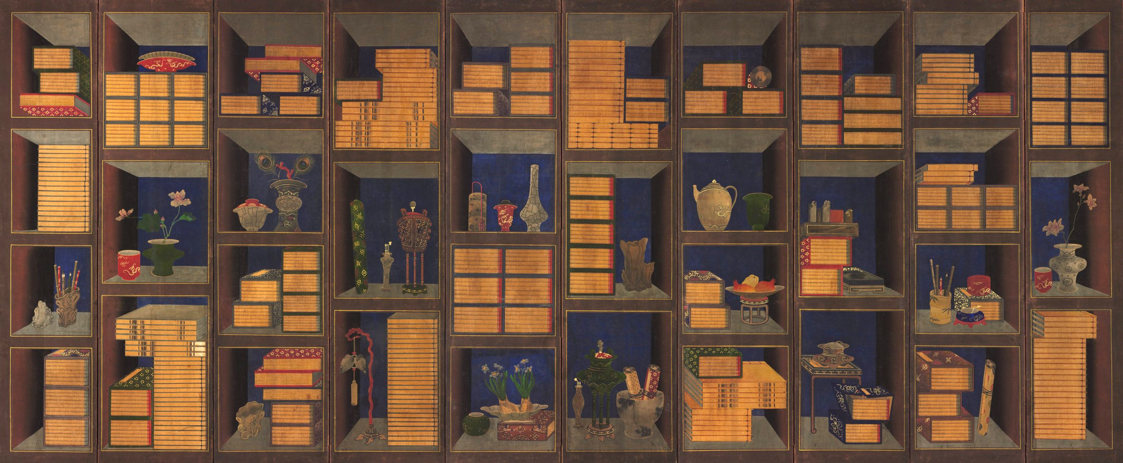 Books and Scholars’ Accouterments, courtesy of the Cleveland Museum of Art.
